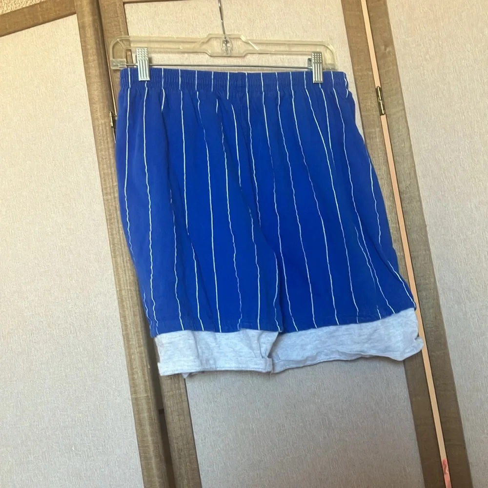 FINAL MARKDOWN MENS Pro Spirit Blue Cotton Shorts large